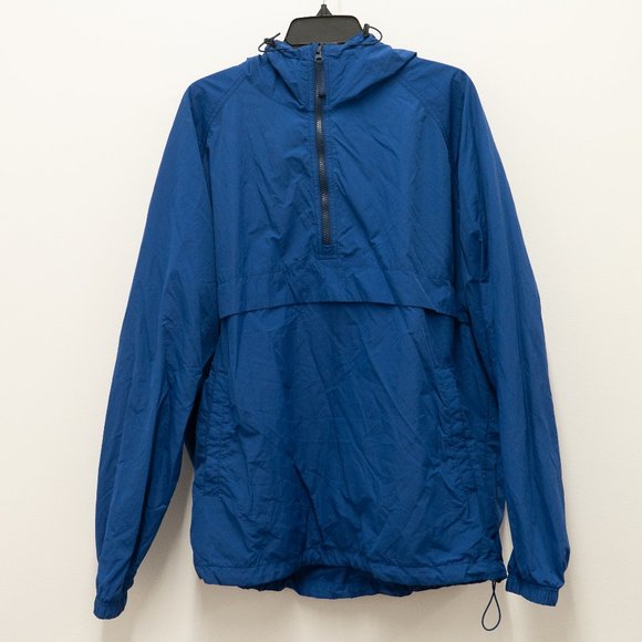 Uniqlo Cobalt Blue Anorak with Quarter Zip - Picture 1 of 5